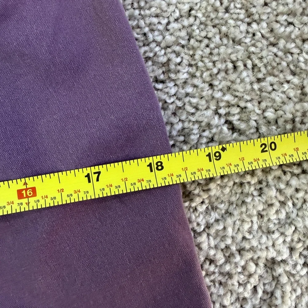 Abercrombie & Fitch Pants Mens 30x30 Purple Chino Langdon Slim Stretch Casual